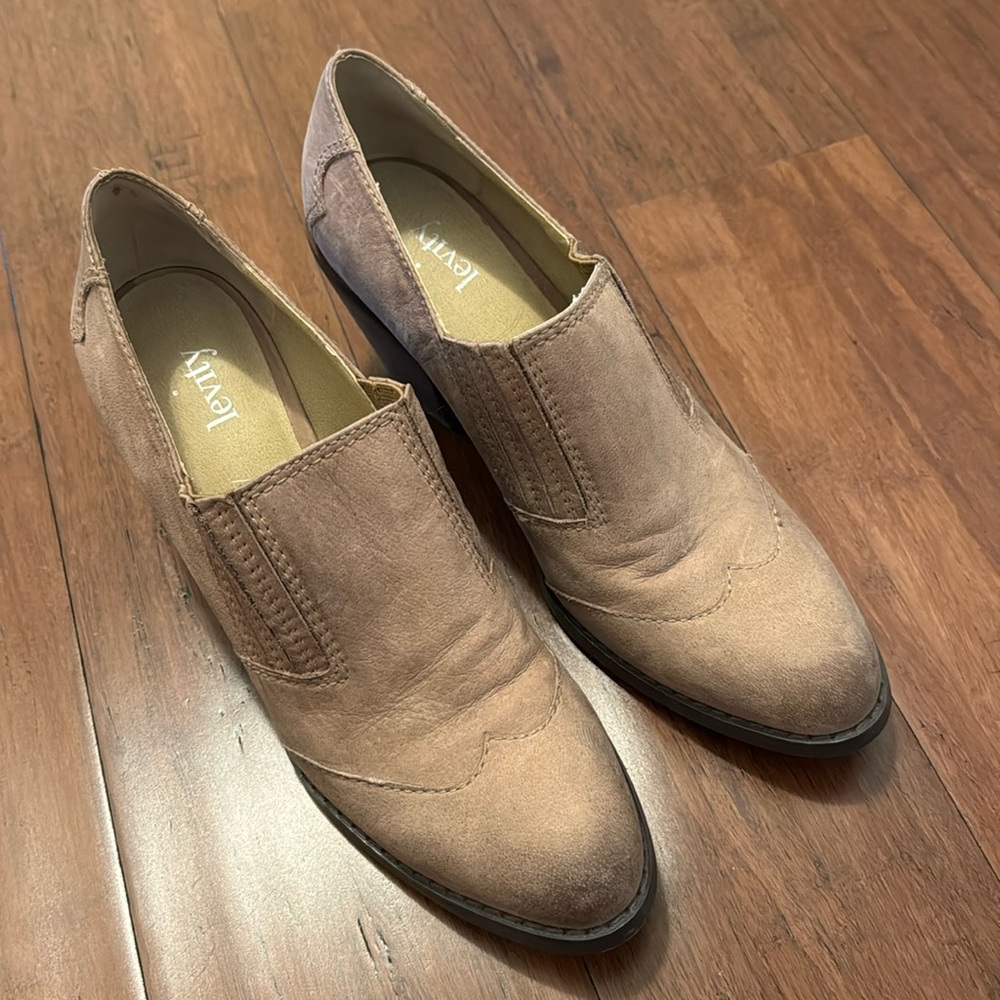 Levity Daisy Mae Tan Leather Booties
